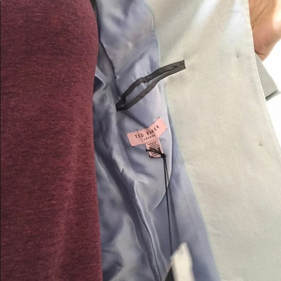 NWT Ted Baker gray suit blazer jacket size XS/S - Picture 7 of 10